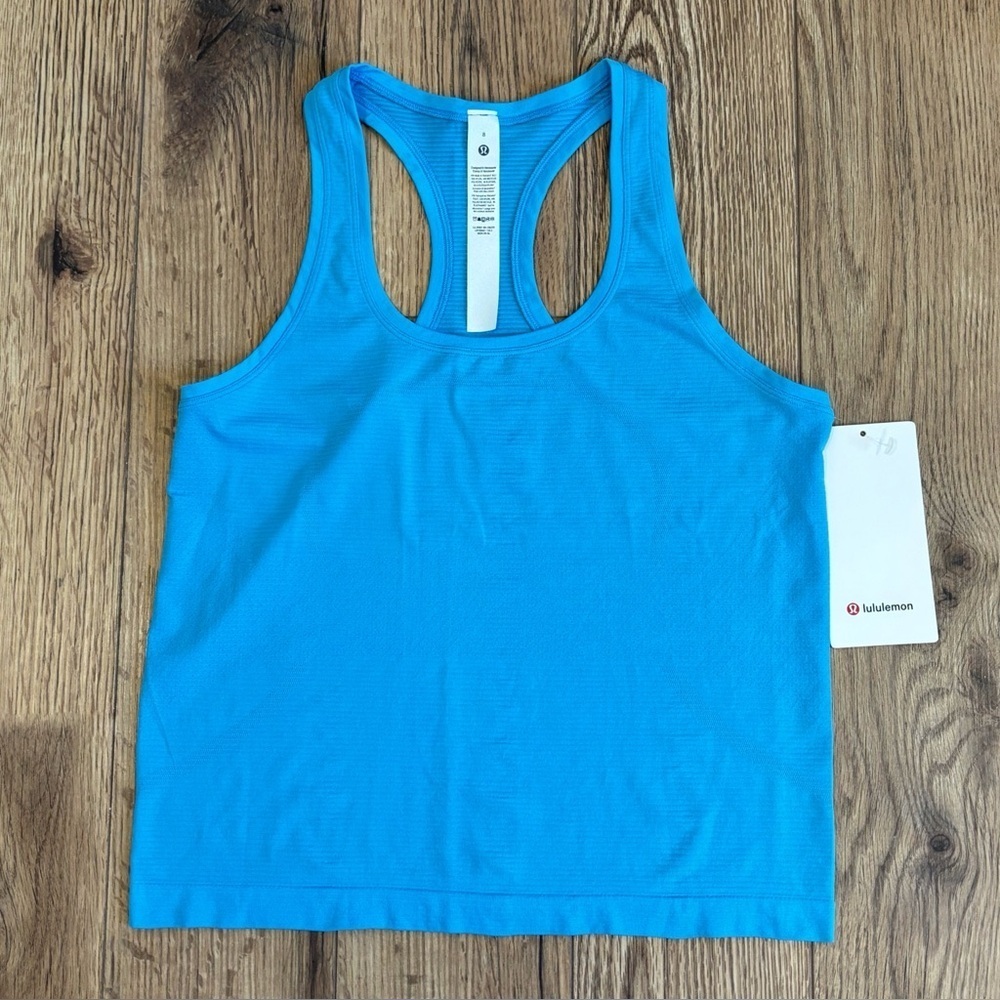 NWT Lululemon Swiftly Tech Racerback Tank Top *Race In Kayak Blue Size 8